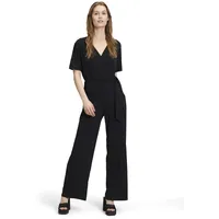 Cartoon Damen Jumpsuit mit Bindegürtel 40, Schwarz - 40W