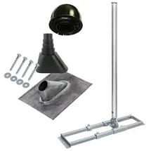 PremiumX Profi X100-48K SAT Dach-Sparren-Halter mit Kabeldurchführung für Satelliten-Antenne Satellitenschüssel | Dachinstallation Set