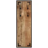 vidaXL Garderobenständer 35 x 8 x 110 cm Raues Massivholz Mango