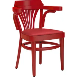 CHAUSEY | Bugholzstuhl | Holz / Leder Rot | Rot | Bugholz