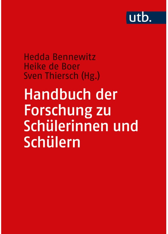 Handbuch Der Forschung Zu Schülerinnen Und Schülern, Gebunden