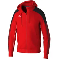 Erima EVO STAR Trainingsjacke mit Kapuze (1032401), rot/schwarz, 140