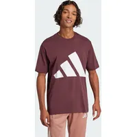 adidas Essentials Big Logo Kurzarm-T-Shirt Aurora Ruby / White S