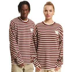 Wood Wood Tya Gestreifter Oversize-Pullover Eichel - 