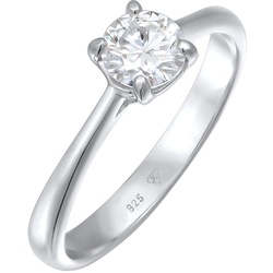 Elli PREMIUM Moissanite Solitär Verlobungsring 925 Silber Ringe   Damen