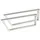 SOTech 2 x Waschtischkonsole TWK500 500 x 150 mm Edelstahl poliert, Vorderseite 60° abgeschrägt