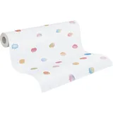 A.S. Création Little Love Vliestapete 53 cm x 10 m 300 g Blau/Gelb/Rot/Weiß 381471