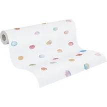 A.S. Création Little Love Vliestapete 53 cm x 10 m 300 g Blau/Gelb/Rot/Weiß 381471