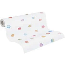 A.S. Création Little Love Vliestapete 53 cm x 10 m 300 g Blau/Gelb/Rot/Weiß 381471