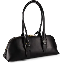 PINKO Bowling Bag Schultertasche Leder Black