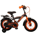 Volare Kindervelo, 12 Zoll Kinderrad in Schwarz Orange