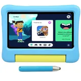 KYASTER Kinder Tablet, 7 Zoll HD IPS Bildschirm, Android 12, Quad Core 2.0 Ghz, 6 GB + 64 GB, 5G WiFi, 3500 Mah Akku, Kindersicherung für Bildung Gaming, Eva-Kindersicheres Etui mit Stift (Blau)