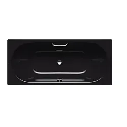 Kaldewei Classic duo Badewanne 290910110701 180x75cm, Griffloch, schwarz