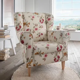 Livetastic Sesselset Asino Beige/Rot Webstoff