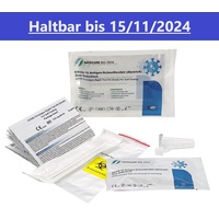 5x Safecare 1er Haltbarkeit 15/12/2024 BIO-TECH COVID-19 & Antigen Schnelltest Rapid Nasal Test | CE 2934 | 5x 1er Stück Laientest Selbsttest