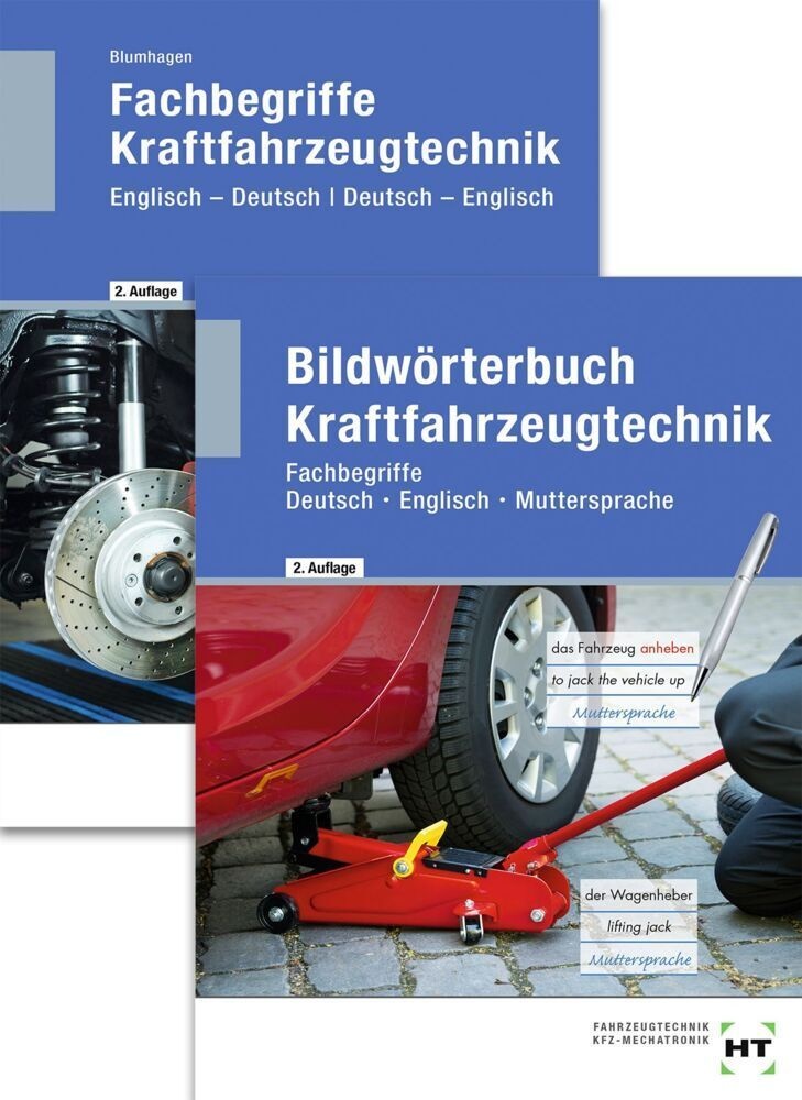 Paketangebot Bildwörterbuch Kraftfahrzeugtechnik Und Fachbegriffe Kraftfahrzeugtechnik  M. 1 Buch  M. 1 Buch - Thomas Blumhagen  Gebunden