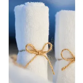 pandoo Bambus Waschlappen weiß (6St)