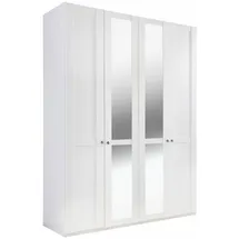 WIMEX Kleiderschrank New York mit Spiegeltüren 180 x 208 x 58 cm Weiß