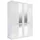 WIMEX Kleiderschrank New York mit Spiegeltüren 180 x 208 x 58 cm Weiß