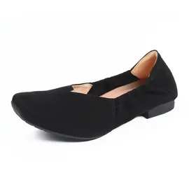 THINK! Damen Gaudi chromfrei gegerbte nachhaltige Halbschuhe, SCHWARZ 0000