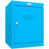 Phoenix CL0544BBK Würfel-Schließfach Cube Locker 66L Blau - Schlüsselschloss - Für Hause, Büro, Fitness, Schüle