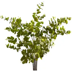 Layba Künstlicher Eukalyptus Limettengrün 85 cm (3er Set) Serie Deco, Frische Farbe, Flexibel