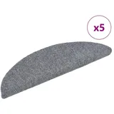 vidaXL Selbstklebende Treppenmatten 5 Stk. Hellgrau 56x17x3 cm