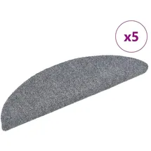vidaXL Selbstklebende Treppenmatten 5 Stk. Hellgrau 56x17x3 cm