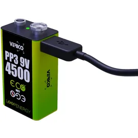 Verico LoopEnergy 9 V-Blockakku, 500mAh, 2 Stück