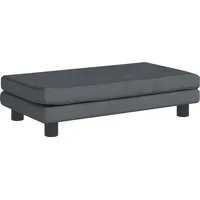 vidaXL Kindersofa mit Hocker Dunkelgrau 100x50x30 cm Samt