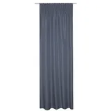 Schmidt Fertiggardine Thermo 135 x 245 cm Polyester Blau