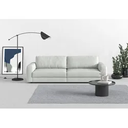 Big-Sofa TRENDMANUFAKTUR "Bourbon, Designsofa", silber, B:264cm H:84cm T:111cm, 100% Polyester, Sofas, mit extra hohem Sitzkomfort, in trendigem Cord Bezug erhältlich