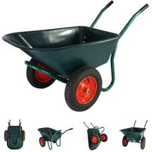 Trutzholm 2-Rad Schubkarre 100 l Grün