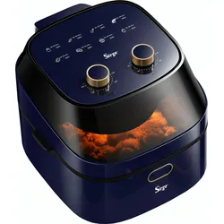 Sirge Turbo-Luftfritteuse zum Kochen ohne Öl und Fett, max. 1500 Watt