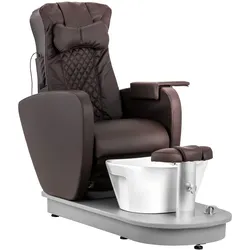 physa Fußpflegestuhl elektrisch - mit Fußwanne und 3 Massagefunktionen - 120 W - 200 kg - braun PHYSA BOGOTA BROWN