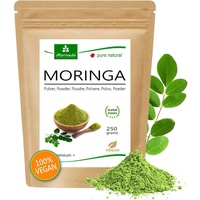Moringa Pulver 250g - Vegan und glutenfrei - Mikrofeines Oleifera Blattpulver enthält Vitamine, Proteine, Aminosäuren, Mikronährstoffe mit höchster Bioverfügbarkeit - von MoriVeda - 1 x 250g