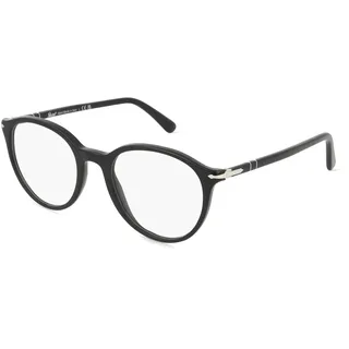 Persol 0PO3353V Unisex-Brille inkl. Gläser Vollrand Panto Acetat-Gestell 51/20/145, schwarz
