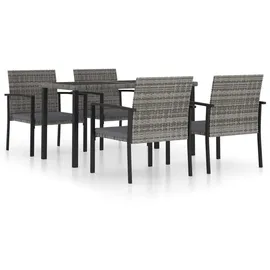 vidaXL Garten-Essgruppe 5-tlg. grau 3065713