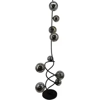GLOBO LED-Stehleuchte Riha Ø 25 cm Metall Schwarz Matt