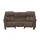 HIMOLLA Trapezsofa Leder 3-Sitzer Braun