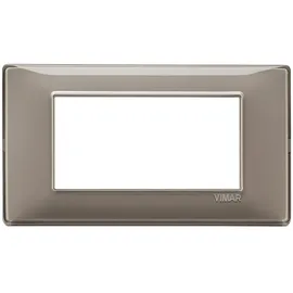 Vimar Placca 4 Moduli Reflex Cenere Vimar Plana 14654.40