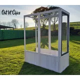 Vogelvoliere OUTLET CHICO Voliere Vogelhaus Käfig Holz Vogel Vogelkäfig