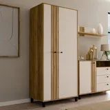 Forte Highboard »Killarney«, Sideboards Gr. B/H/T: 88,1cm x 195,8cm x 52,7cm, beige Mauvella Eiche /sand) , 17078448-0 88,1 cm 195,8 cm 52,7 cm