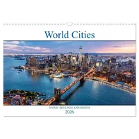 Calvendo World Cities - Iconic skylines and sights (Wall