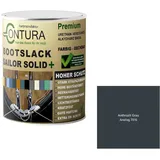 Contura Bootslack Farbig GLÄNZEND Yacht- Buntlack Metall Holz GFK Holzlack Boot Farblos (Anthrazitgrau - RAL 7016 Analog, 2,5 Liter)