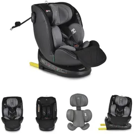 Cangaroo Kindersitz i-Size Castor (40-150cm) Gruppe 0/1/2/3 Isofix, Kopfschutz grau - Grau/Schwarz