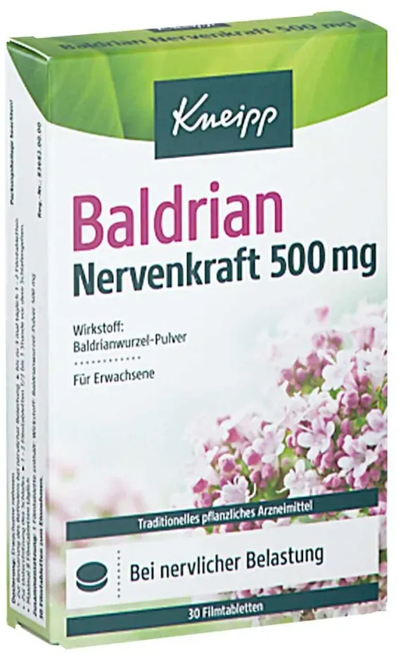 Preisvergleich Produktbild Kneipp Baldrian Nervenkraft 500 mg Filmtabletten