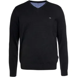 FYNCH-HATTON Strickpullover »FYNCH-HATTON Pullover mit V-Kragen«, mit V-Ausschnitt, Gr. XXL (58), anthrazit, , 62479017-XXL