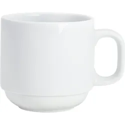 KAHLA 115305A90011C System Plus Kaffeebecher 0,28 l stapelbar | stapelbare Kaffeetasse aus Porzellan