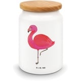 Mr. & Mrs. Panda Vorratsdose Flamingo Classic - Geschenk, Mottensichere Vorratsdosen, Vorratsdosen Mehl, Sohn, Leckerlidose, Küchenbehälter,